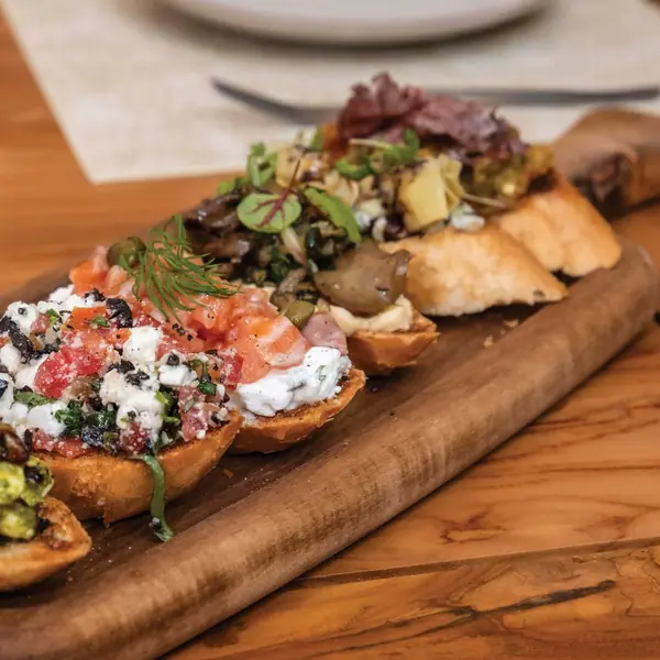 Sharing board of tapas